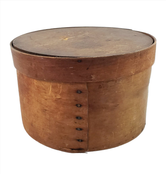 Antique Round Bentwood Pantry Box 9" - Americana Kitchen Storage