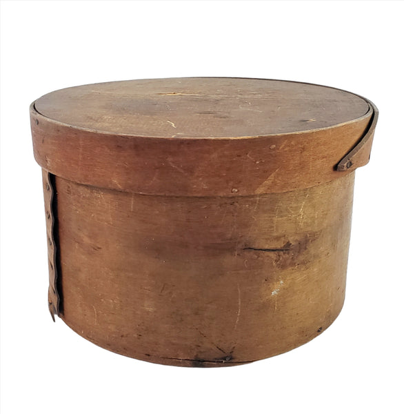 Antique Round Bentwood Pantry Box 9" - Americana Kitchen Storage