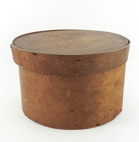 Antique Round Bentwood Pantry Box 9" - Americana Kitchen Storage