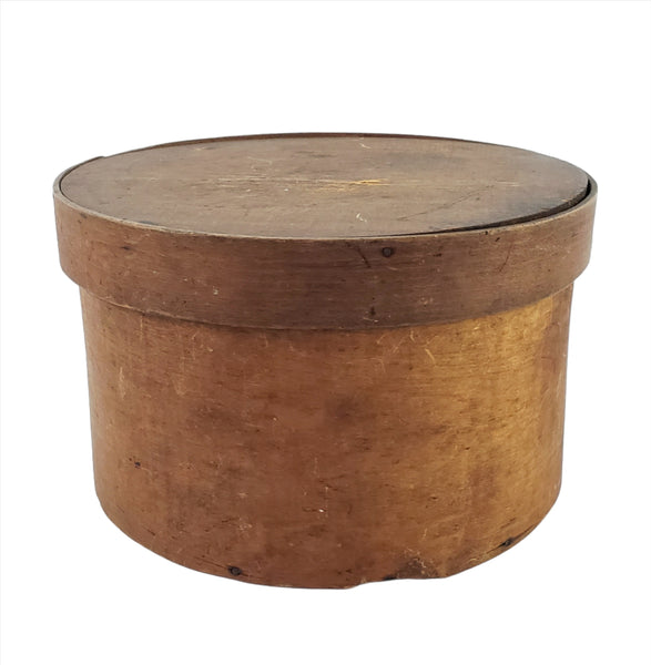Antique Round Bentwood Pantry Box 9" - Americana Kitchen Storage