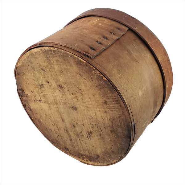 Antique Round Bentwood Pantry Box 9" - Americana Kitchen Storage