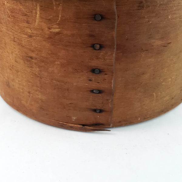 Antique Round Bentwood Pantry Box 9" - Americana Kitchen Storage