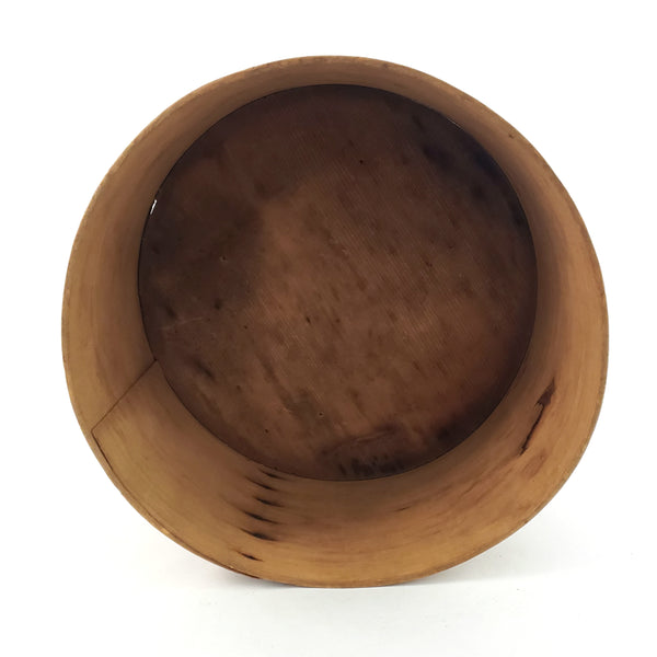 Antique Round Bentwood Pantry Box 9" - Americana Kitchen Storage