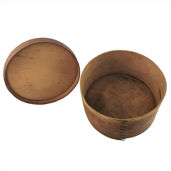 Antique Round Bentwood Pantry Box 9" - Americana Kitchen Storage