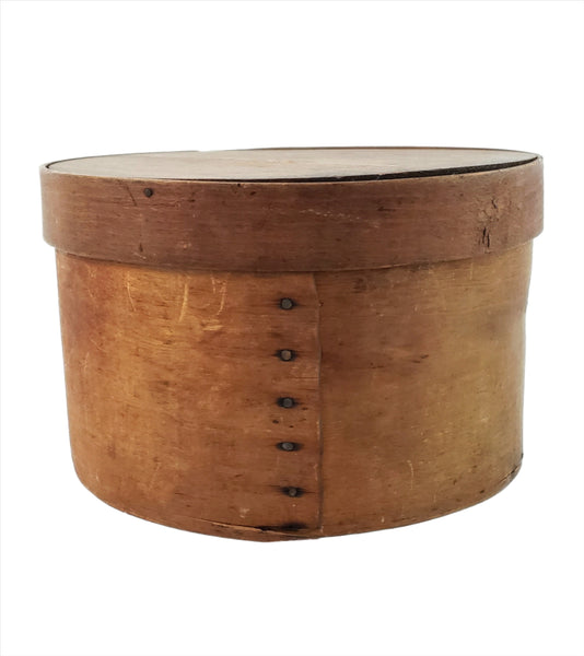 Antique Round Bentwood Pantry Box 9" - Americana Kitchen Storage