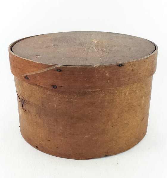 Antique Round Bentwood Pantry Box 9" - Americana Kitchen Storage