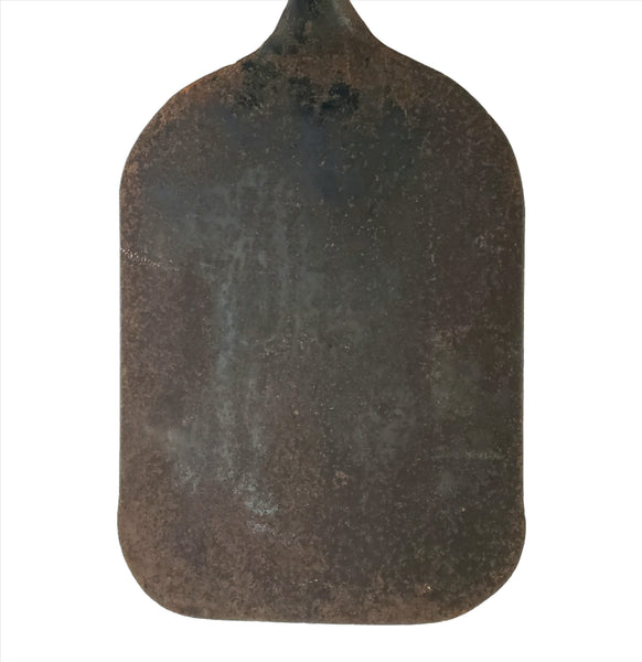 Large Antique Hand Forged Wrought Iron Spatula with Oversized Blade