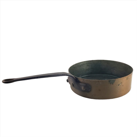 Antique Copper Saute Pan Bramhall Deane Co New York Teardrop Handle