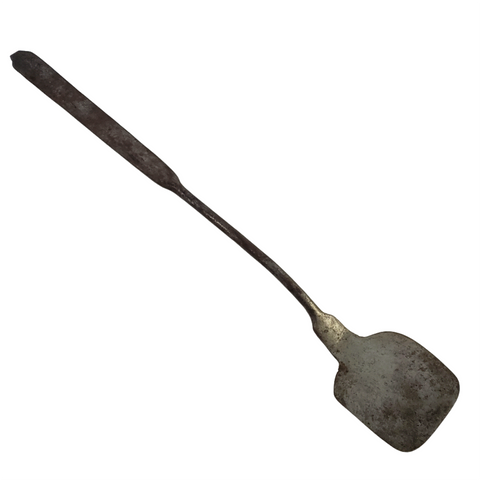 19th Century Hand-Forged Wrought Iron Spatula 15"