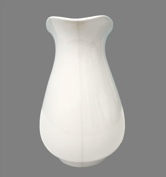 Antique White Ironstone Water Pitcher 11 1/2" by Richard Alcock Burslem, England