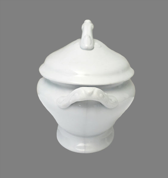 Antique White English Ironstone Gravy Tureen Meakin Brothers England