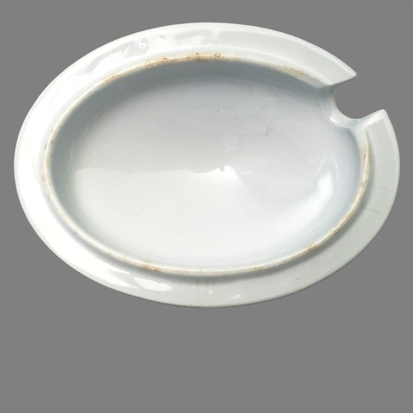 Antique White English Ironstone Gravy Tureen Meakin Brothers England
