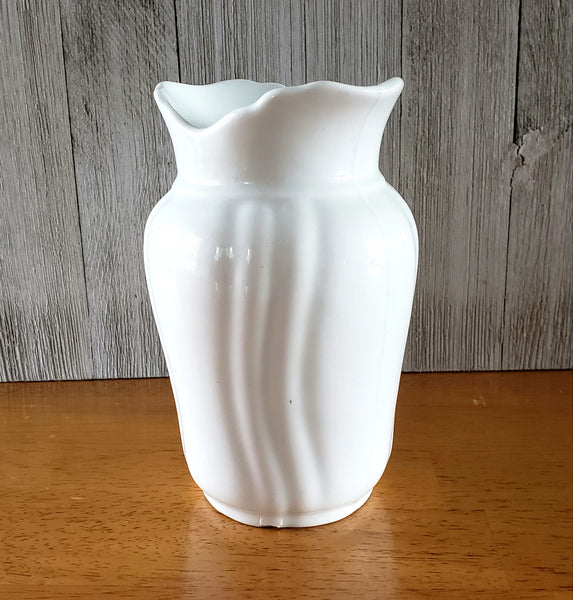 Antique White Ironstone Toothbrush Holder by Johnson Brothers England
