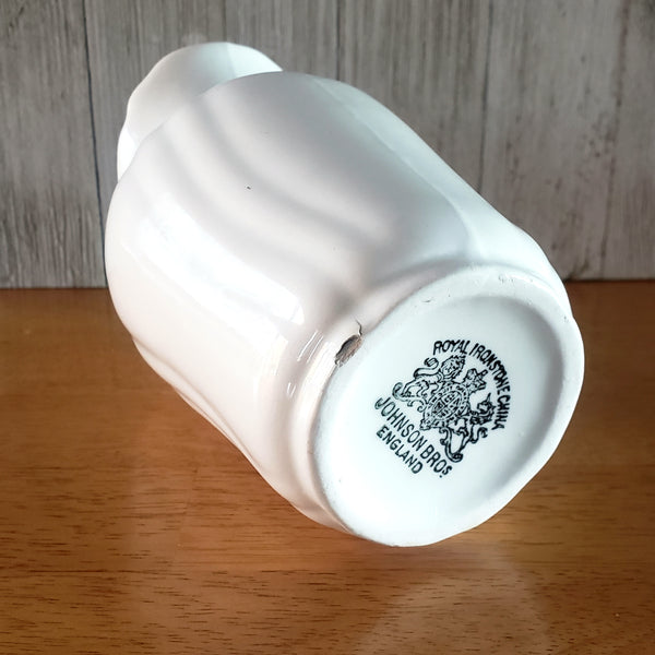 Antique White Ironstone Toothbrush Holder by Johnson Brothers England