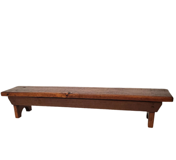 Antique Wooden Kneeling Prayer Bench 33 1/2" Long