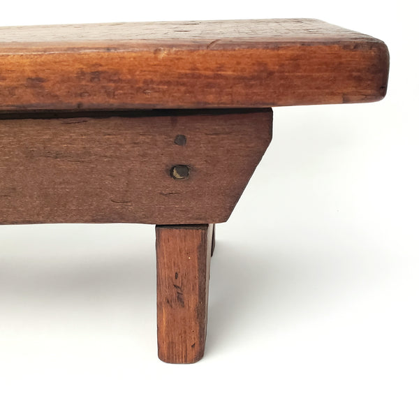 Antique Wooden Kneeling Prayer Bench 33 1/2" Long