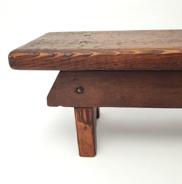 Antique Wooden Kneeling Prayer Bench 33 1/2" Long