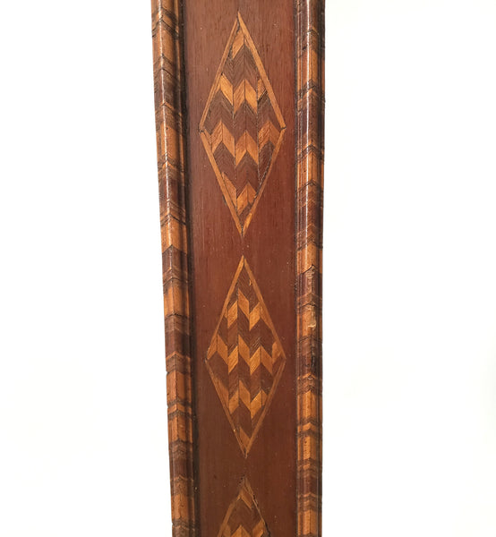 Large Antique Art Deco Wooden Inlay Picture Frame No Glass 26 1/2" x 8 1/2"