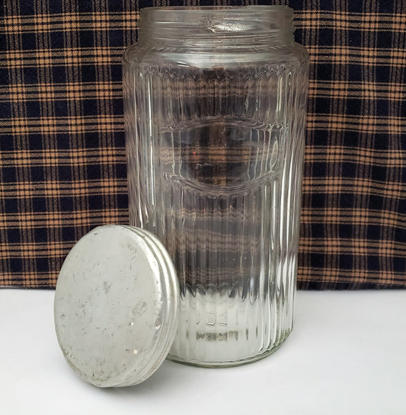 Antique Hoosier Cabinet Traditional Mission Glass Jar by Sneath Glass