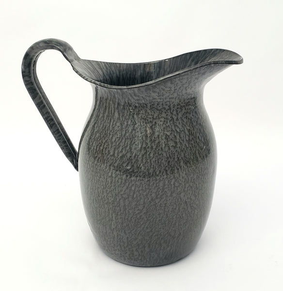 Antique Gray Graniteware Pitcher 7 3/4" by L & G Mfg. Co.
