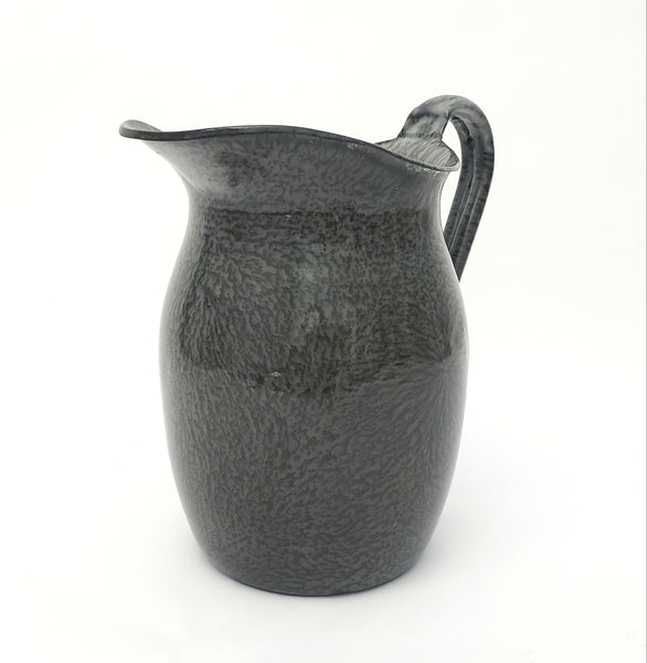 Antique Gray Graniteware Pitcher 7 3/4" by L & G Mfg. Co.