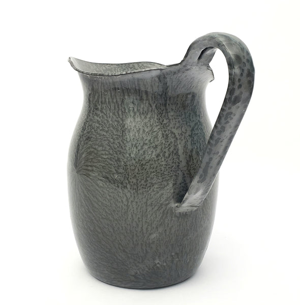 Antique Gray Graniteware Pitcher 7 3/4" by L & G Mfg. Co.