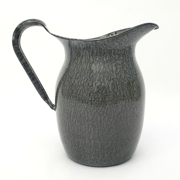 Antique Gray Graniteware Pitcher 7 3/4" by L & G Mfg. Co.