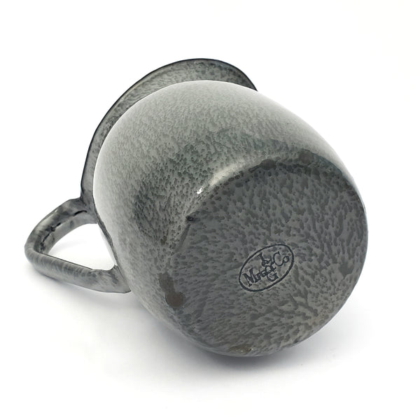 Antique Gray Graniteware Pitcher 7 3/4" by L & G Mfg. Co.
