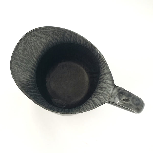 Antique Gray Graniteware Pitcher 7 3/4" by L & G Mfg. Co.