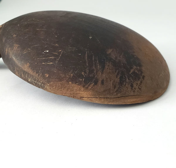 Antique & Vintage Wooden Butter Scoop Paddles Collection of 2