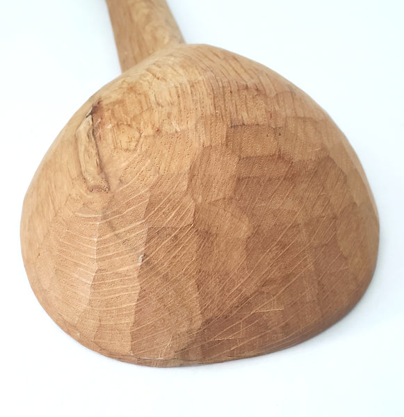 Vintage Carved Wooden Long Handled Ladle Dipper 23 inches