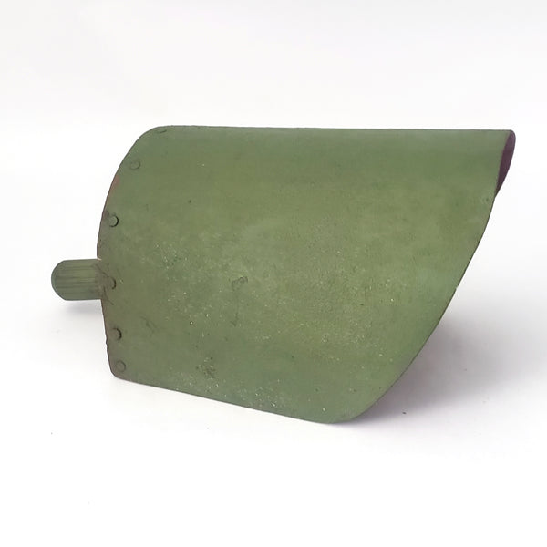 Small Vintage Red & Green Painted Farmhouse Grain Scoop