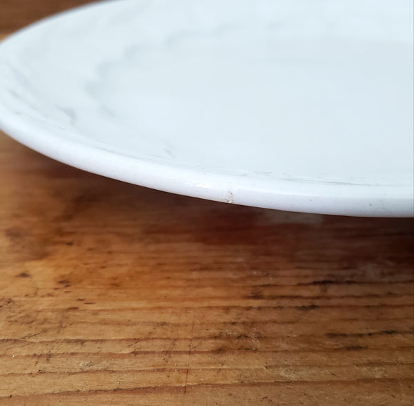 Antique White Ironstone Salad Plates Set of 6 Wheat CERES Shape Turner, Goddard & Co. England