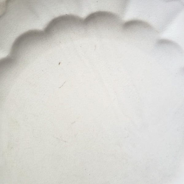 Antique White Ironstone Salad Plates Set of 6 Wheat CERES Shape Turner, Goddard & Co. England