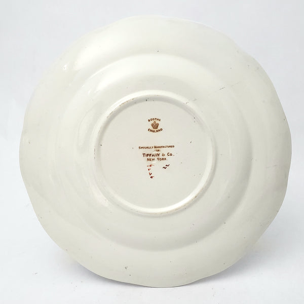 Antique Hand Painted Plates Set of 6 Made for Tiffany NY by Booths Ltd England