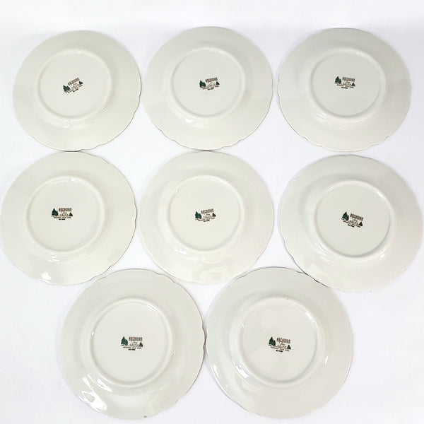 Arcadian OLD ROSE Salad Plate Set of 8 Newark, New York 1950s-1960s