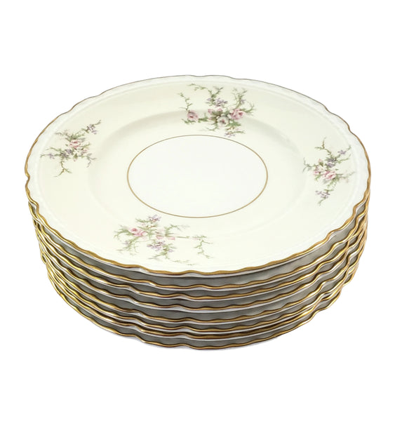 Arcadian OLD ROSE Salad Plate Set of 8 Newark, New York 1950s-1960s