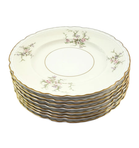Arcadian OLD ROSE Salad Plate Set of 8 Newark, New York 1950s-1960s