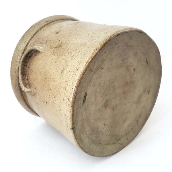 Antique 1 Gallon Glazed Stoneware Crock Handles JAMES RYAN Pittston Pennsylvania