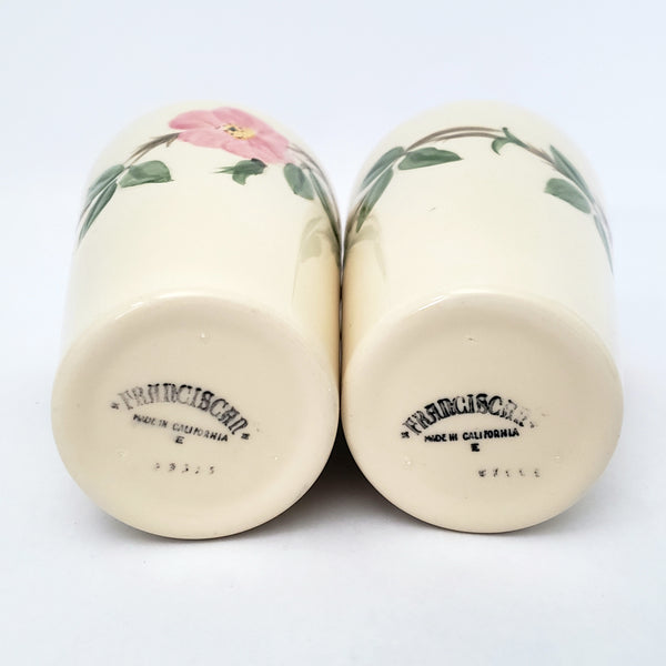 Vintage Franciscan DESERT ROSE Hand Painted Ceramic Tumblers Set of 6