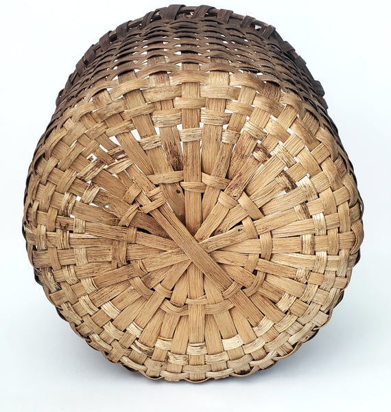 Large Antique Hand Woven Wooden Splint Basket