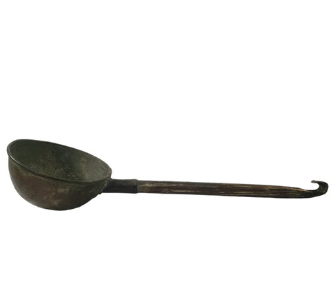 Old Hand Forged Dipper Ladle 23" Long Large Cup Holds 1 Quart
