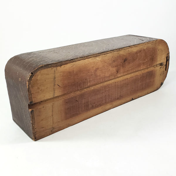 Antique Wooden Tiger Oak Sewing Machine Cabinet Drawer Cast Iron Ram Head Pull