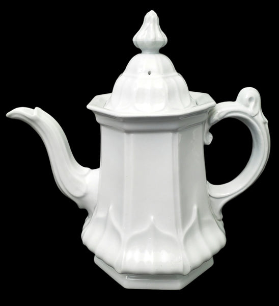 Antique White Ironstone Tea Pot Sydenham Shape by T & R Boote English Registry Mark