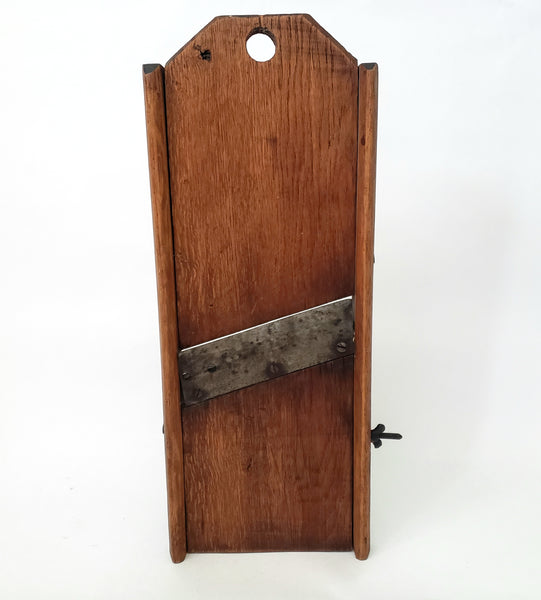 Antique Wooden Slaw Board Cabbage Cutter 20 inches Rustic Farmhouse