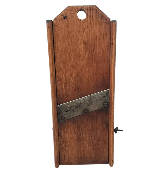 Antique Wooden Slaw Board Cabbage Cutter 20 inches Rustic Farmhouse