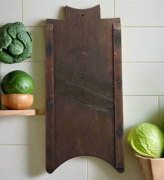 Rustic Cabbage Cutter Wall Decor