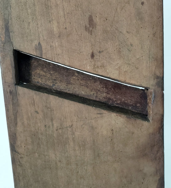 Old Rustic Wooden Slaw Board Cabbage Cutter Tombstone Top 18 inches