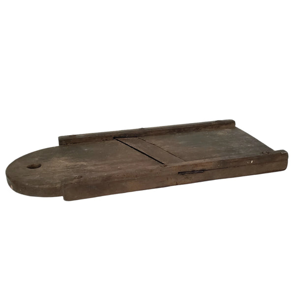 Old Rustic Wooden Slaw Board Cabbage Cutter Tombstone Top 18 inches