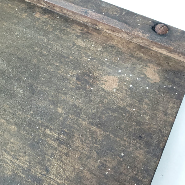 Old Rustic Wooden Slaw Board Cabbage Cutter Tombstone Top 18 inches